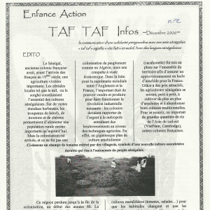 Taf taf Décembre 2006 - n°2 RECTO